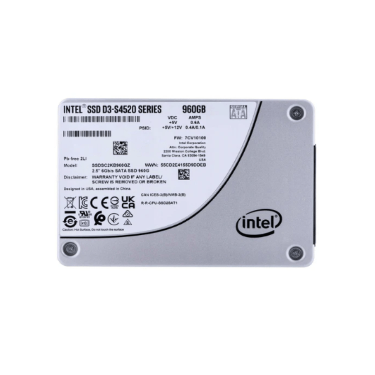 New Intel S4520 960GB SATA SSD