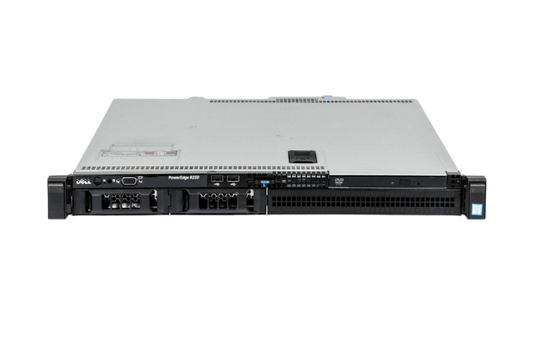 Refurbished Dell PowerEdge R230 2-Bay 3.5" cabled 1U server front view