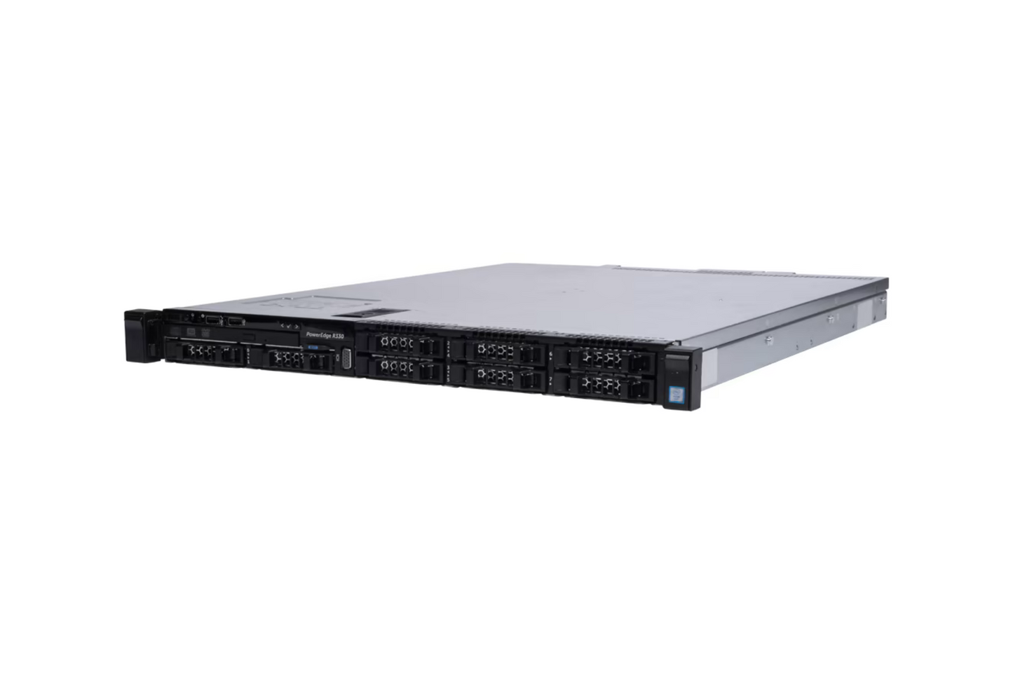Refurbished Dell PowerEdge R330 8-Bay 2.5" 1U server angled view