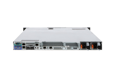 Refurbished Dell PowerEdge R430 4-Bay 3.5" cabled 1U server, rear panel