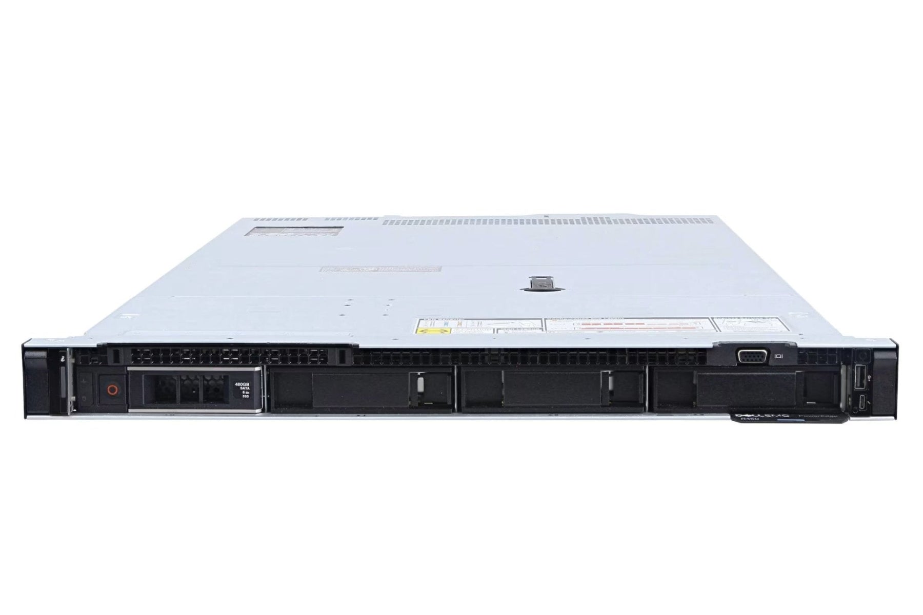 Refurbished Dell PowerEdge R450 4-Bay 3.5" LFF 1U server front view