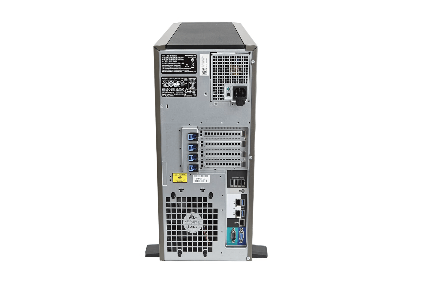 Refurbished Dell PowerEdge T340 8-Bay 3.5" tower server rear panel