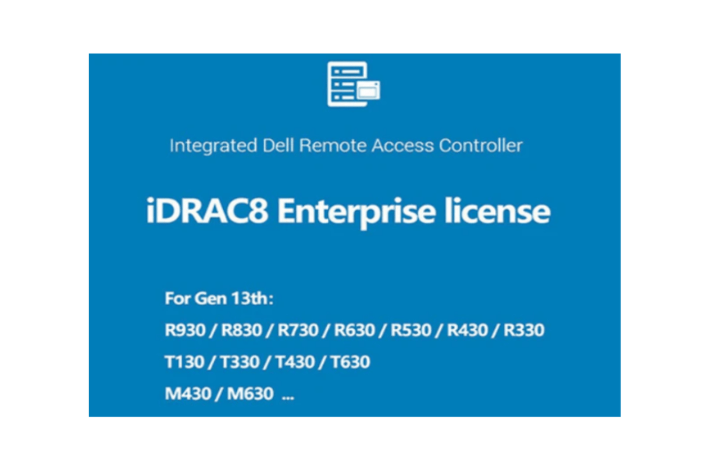 iDRAC8 Enterprise License