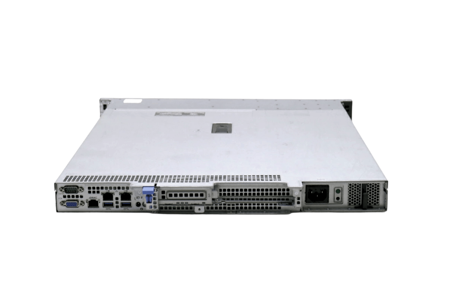 Refurbished Dell PowerEdge R240 2-Bay 3.5" Cabled 1U server rear panel