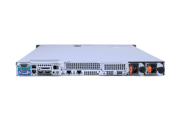 Refurbished Dell PowerEdge R430 4-Bay 3.5" hot-swap 1U server, rear panel