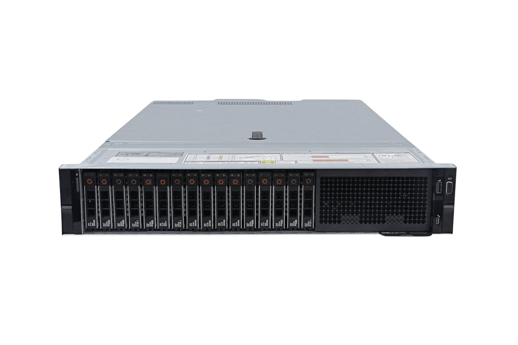 Refurbished Dell PowerEdge R550 16-Bay 2.5" SFF 2U server front view