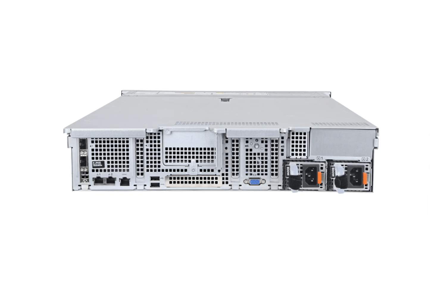 Refurbished Dell PowerEdge R550 8-Bay 2.5" SFF 2U server rear panel