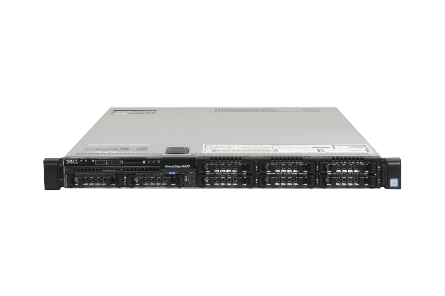 Refurbished Dell PowerEdge R630 8-Bay 2.5" 1U server front view