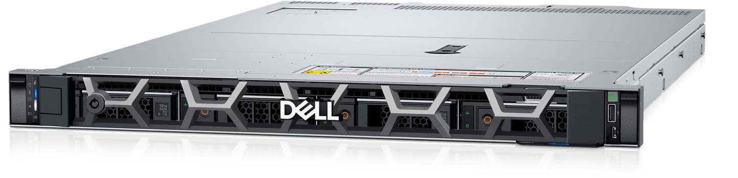 New Dell PowerEdge R660xs 4-Bay 3.5" LFF 1U server angled view