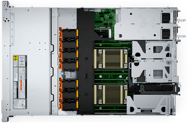 New Dell PowerEdge R660xs 8-Bay 2.5" 1U server angled configuration view