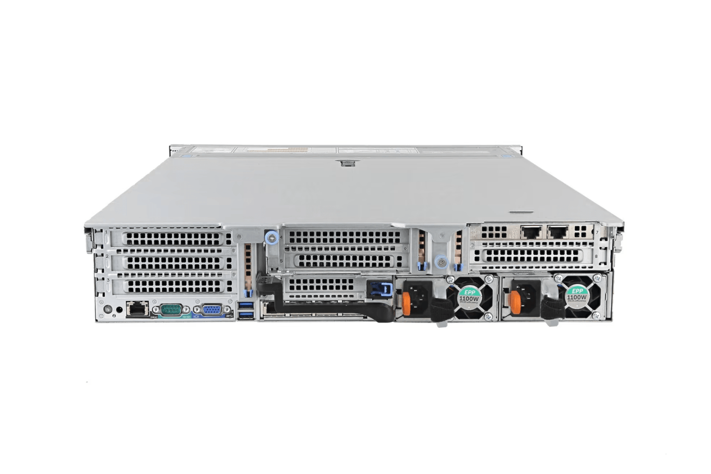 Refurbished Dell PowerEdge R740xd 12-Bay 3.5" LFF server rear panel