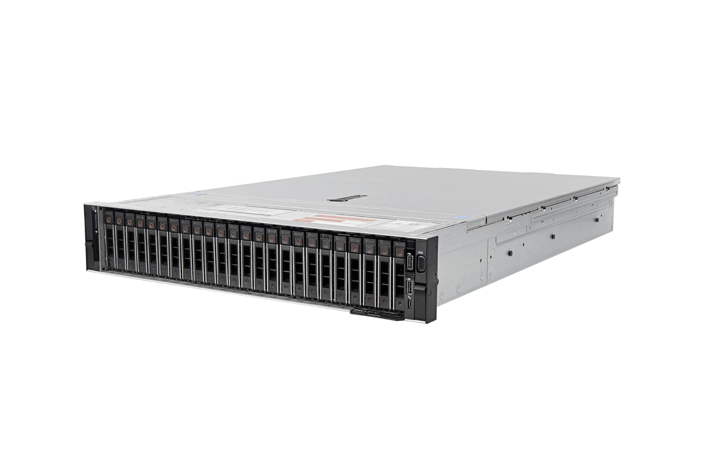 Refurbished Dell PowerEdge R740xd 24-Bay 2.5" SFF server angled view