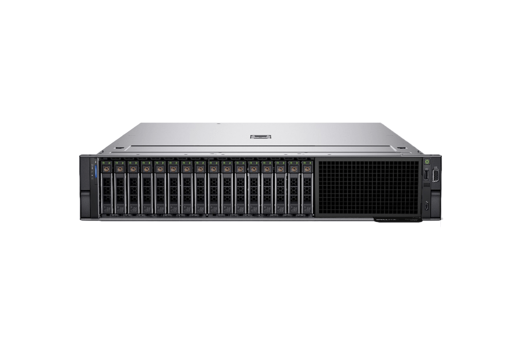 Refurbished Dell PowerEdge R750xs 16-Bay 2.5" SFF 2U server front view