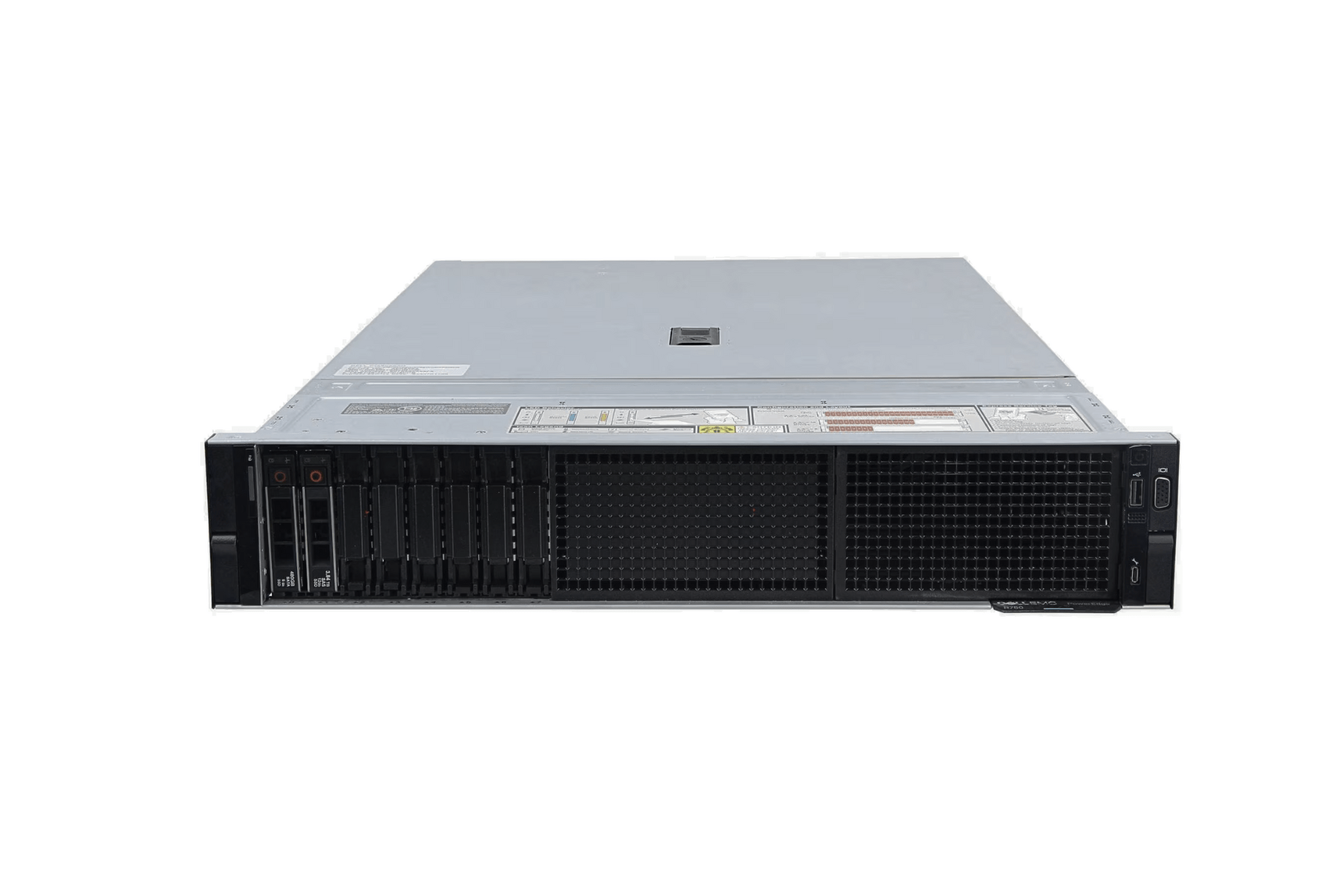 Refurbished Dell PowerEdge R750xs 8-Bay NVMe 2U server front view