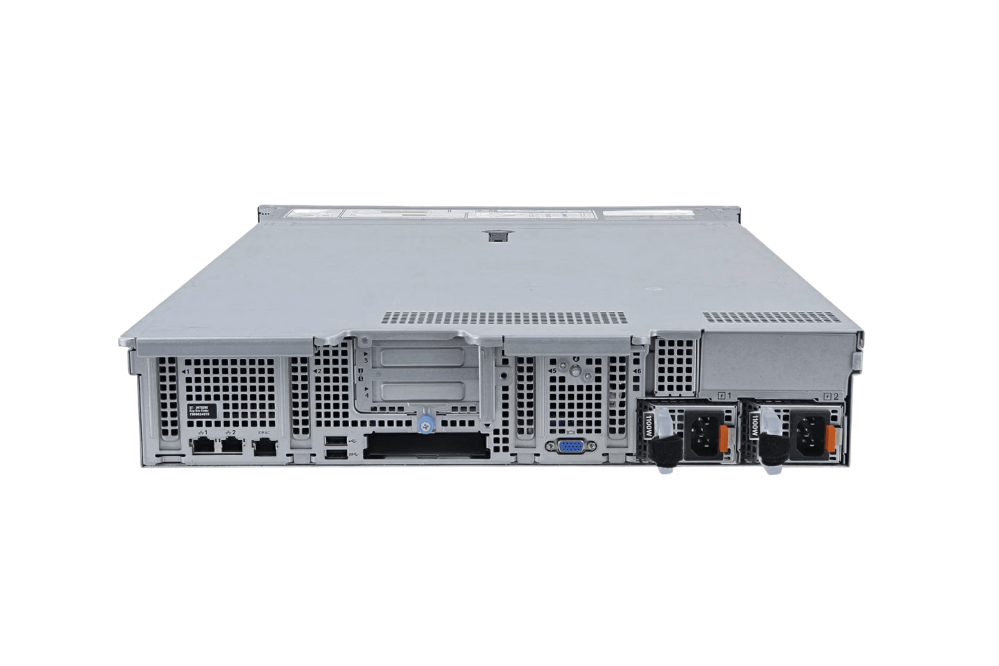 Refurbished Dell PowerEdge R750xs 8-Bay NVMe 2U server rear panel