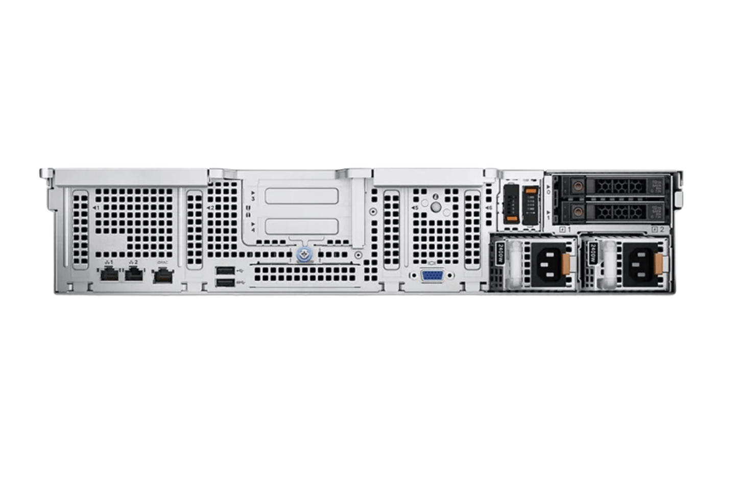 Refurbished Dell PowerEdge R750xs 8-Bay 3.5" LFF 2U server rear panel