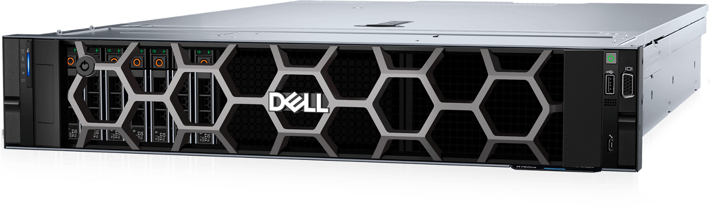 New Dell PowerEdge R760xs 8-Bay 2.5" 2U server front view