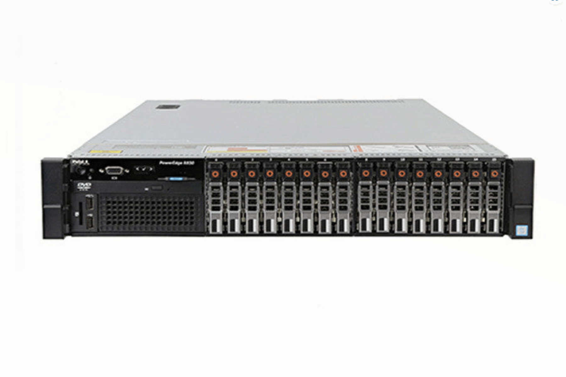 Refurbished Dell PowerEdge R830 16-Bay 2.5" front view