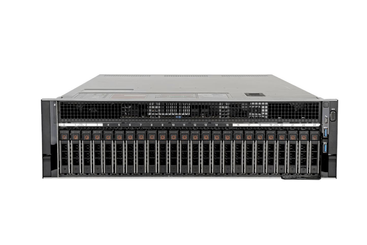 Refurbished Dell PowerEdge R940 24-Bay 2.5" 3U server front view
