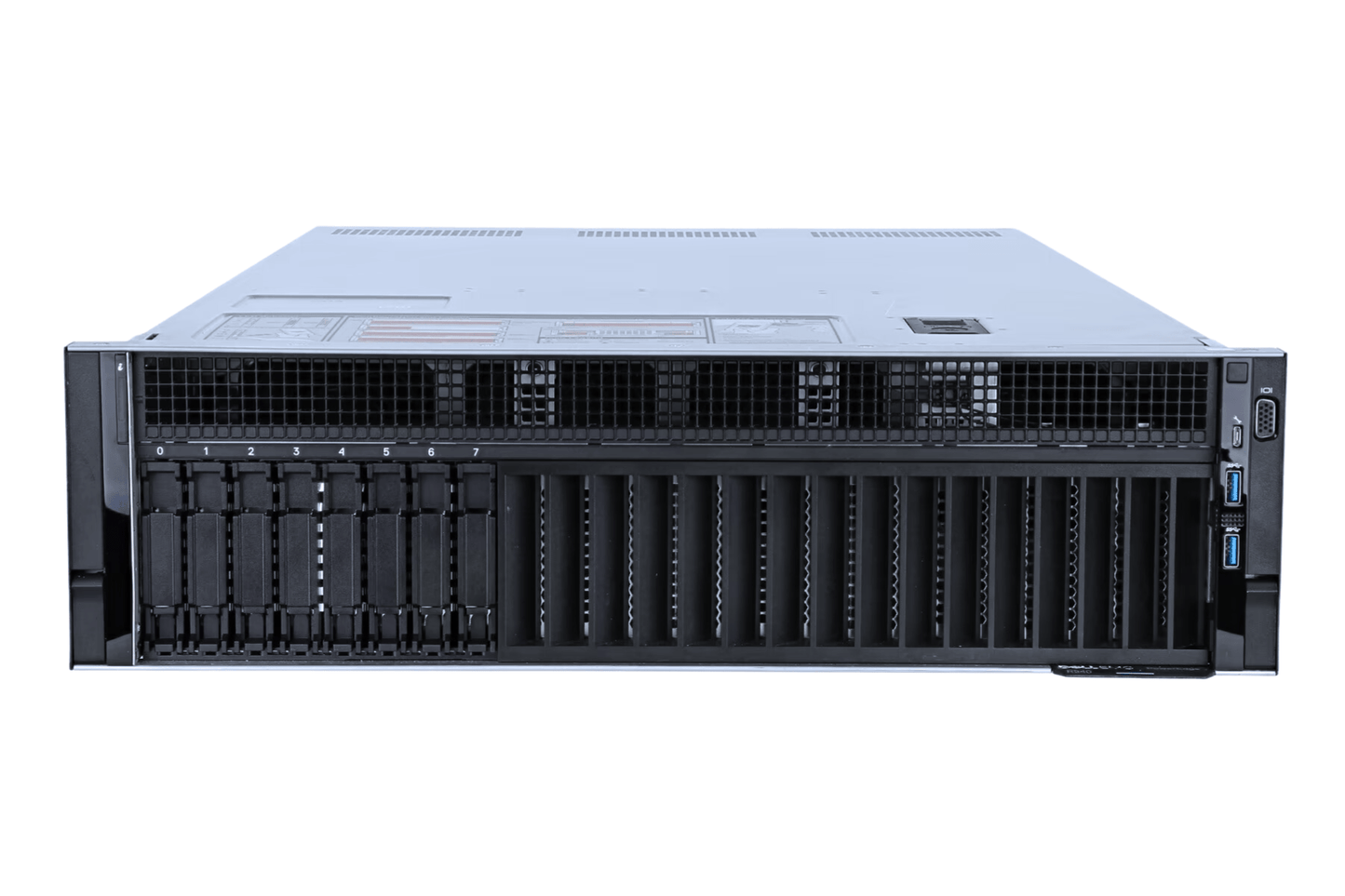 Refurbished Dell PowerEdge R940 8-Bay 2.5" 3U server front view