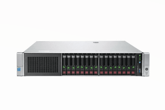 Refurbished HPE ProLiant DL380 Gen9 16-Bay 2.5" 2U server, front view